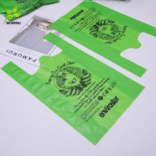 Torise Custom Printed Compostable Shopping Bags - Eco-friendly, Durable and Customizable for Wholesalers, Support OEM and ODM