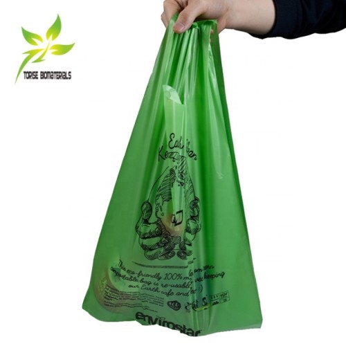 Torise Custom Printed Compostable Shopping Bags - Eco-friendly, Durable and Customizable for Wholesalers, Support OEM and ODM