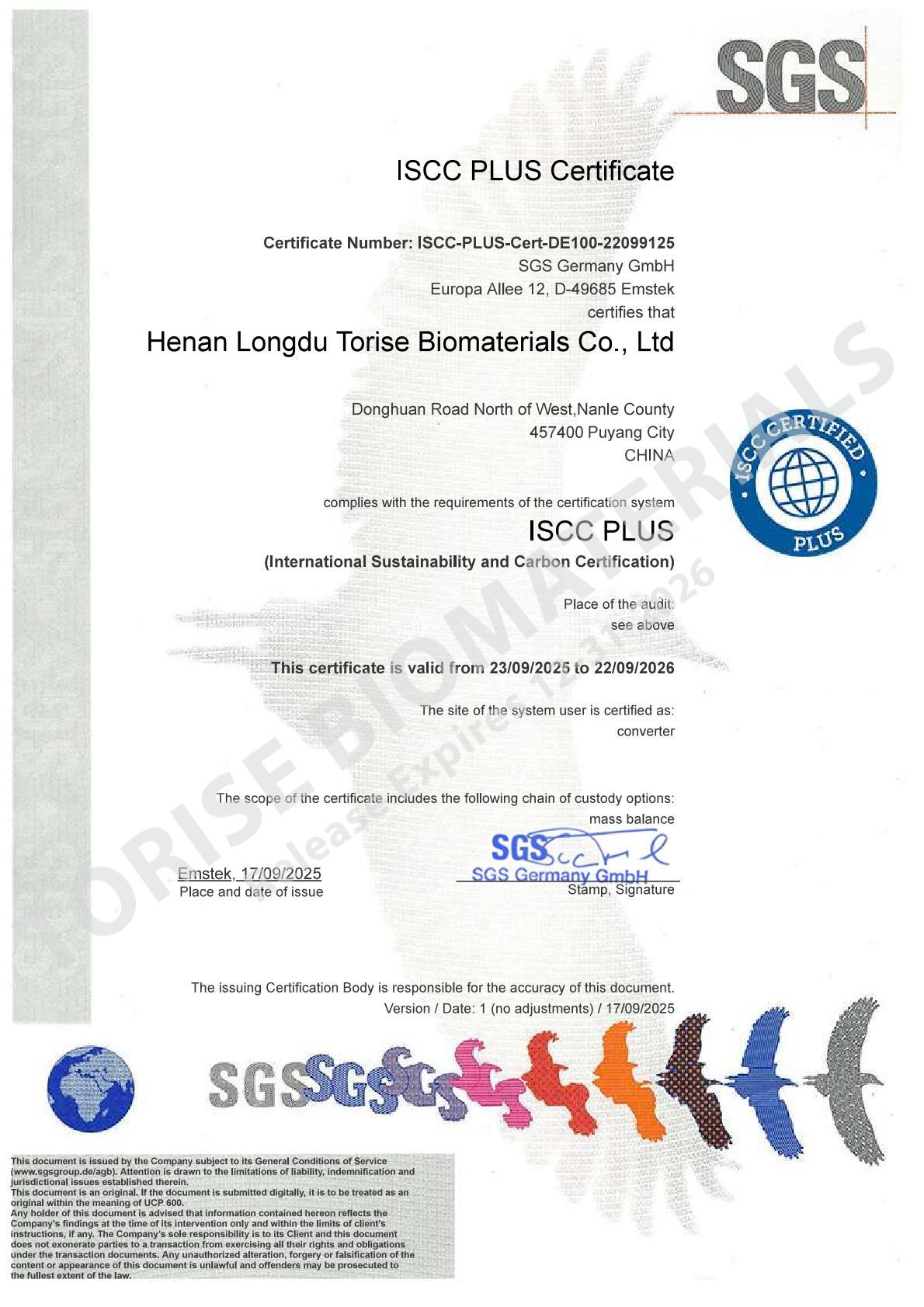 ISCC PLUS
