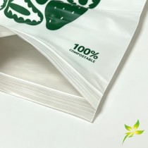 Biodegradable Food Storage Bags, Eco-Friendly Resealable Bags, Off-White by Earth's Natural Alternative