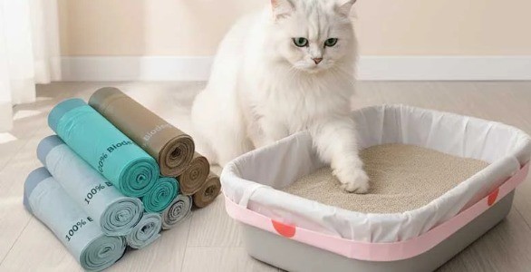 Cat litter waste bag