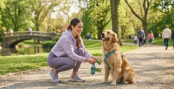 Compostable dog poop bag roll