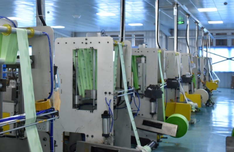 Pet waste bag production line