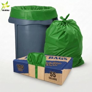 Custom Compostable Bin Liners Manufacturer | 5L–240L Biodegradable Bags for Kitchen, Household & Commercial Waste