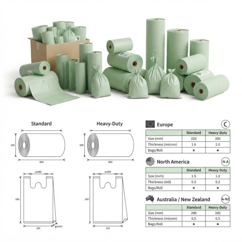 Municipal Compostable Dog Waste Bags | Durable, Leak-Resistant & Custom Bulk Supply