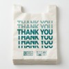 Bulk Large Compostable Thank You Shopping Bags, Heavy Duty T-Shirt Bags for Supermarket, BPI Certified (13.8x23.6")