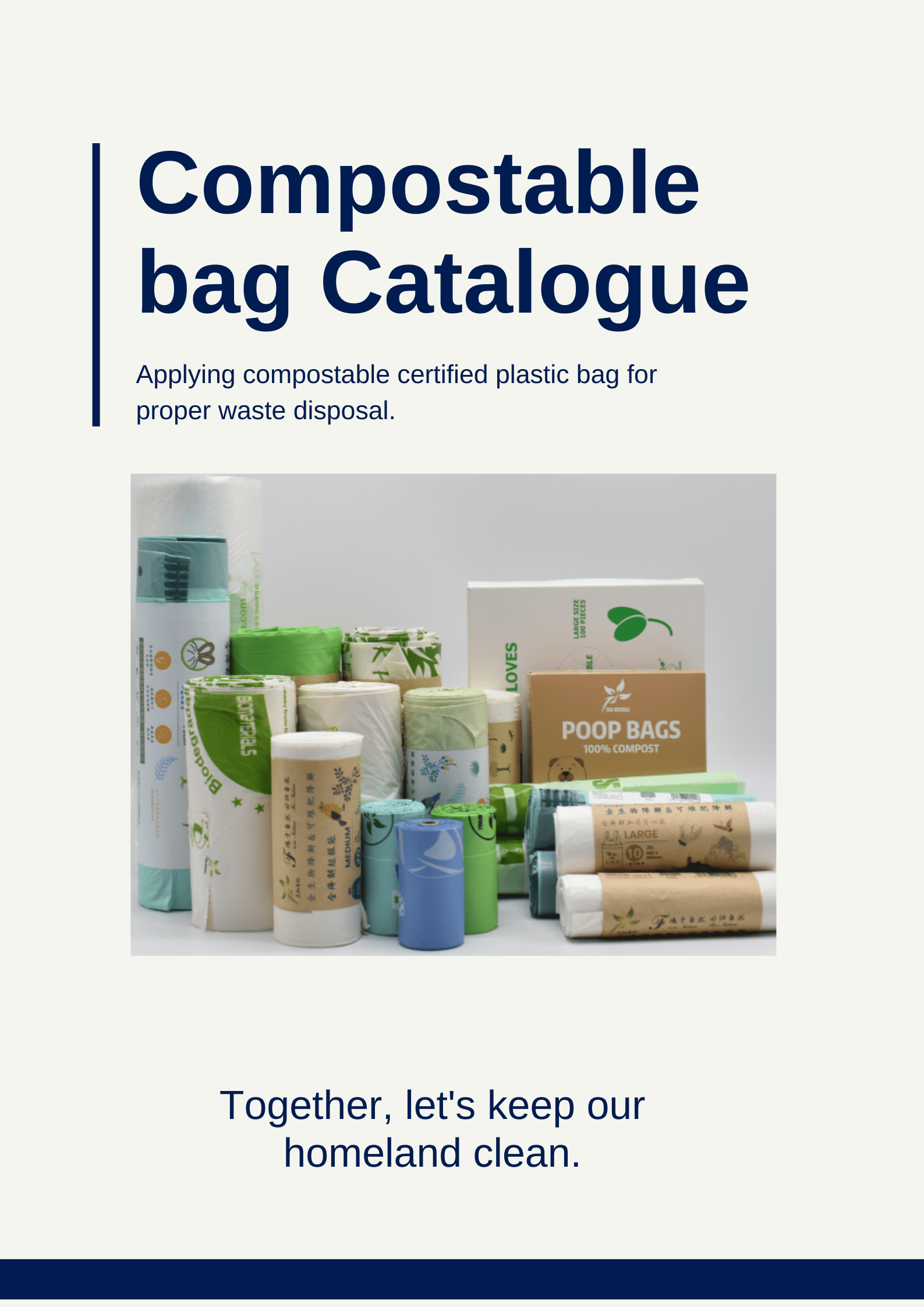 Compostable plastic bags