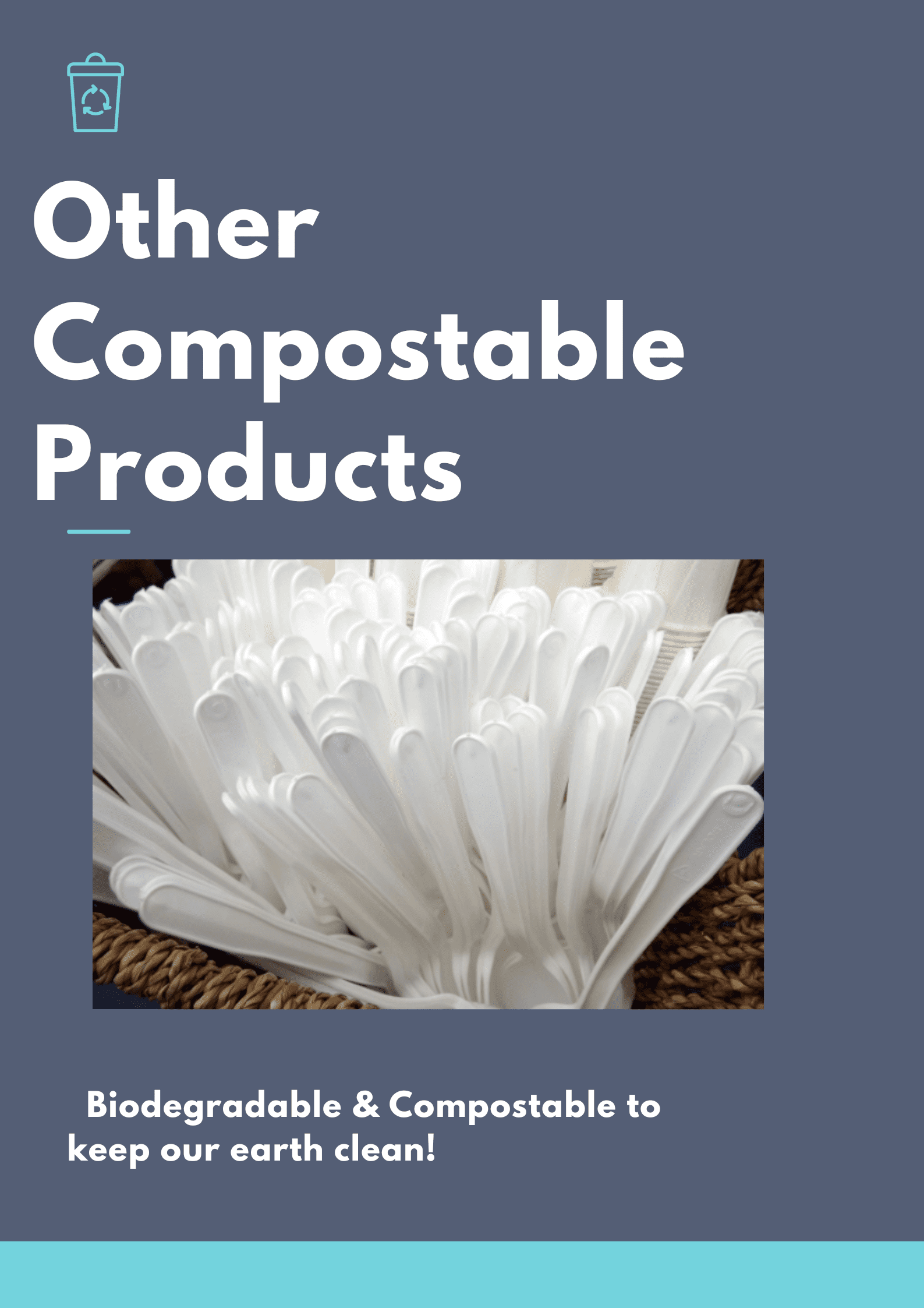 Compostable disposable cutlery