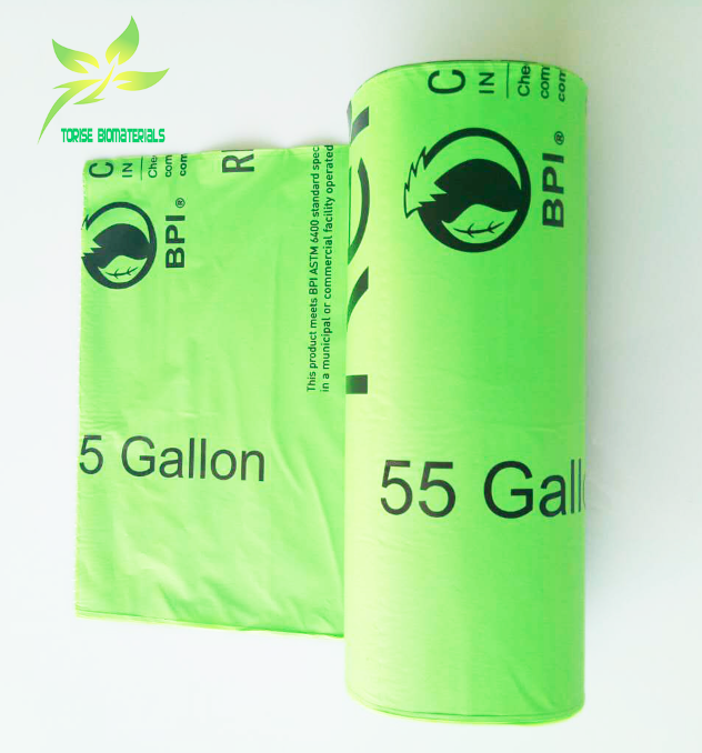 55 Gallon EarthFriendly Bin Liners 100 Biodegradable & Compostable
