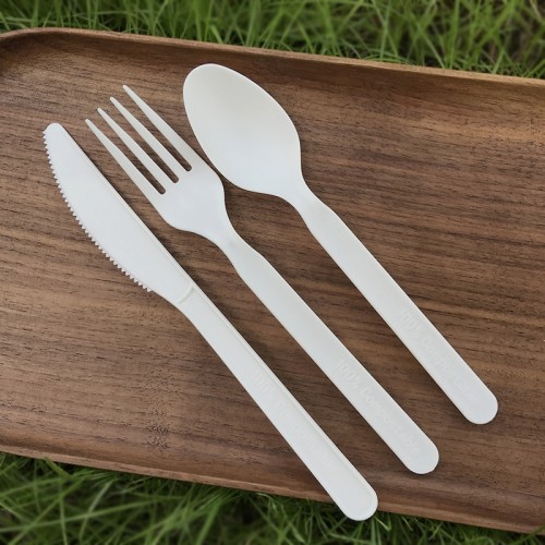 Biodegradable Cutlery | Compostable Knives, Forks, and Spoons | Eco-friendly Tableware | Manufactured in Origin Factory | Bulk Wholesale