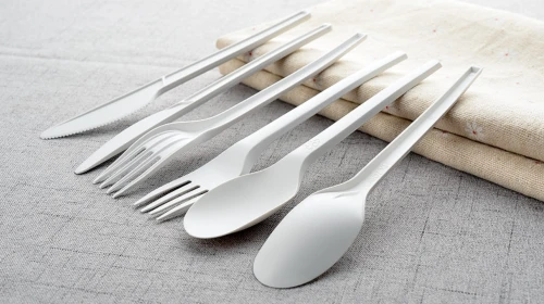 Biodegradable Cutlery | Compostable Knives, Forks, and Spoons | Eco-friendly Tableware | Manufactured in Origin Factory | Bulk Wholesale