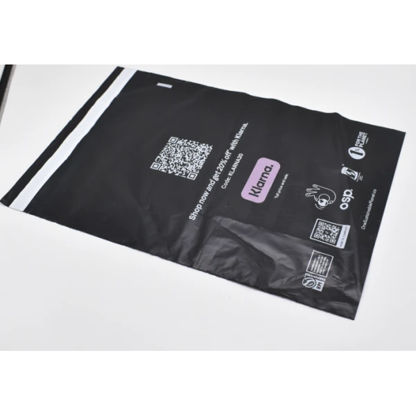 Custom Plastic Poly pla mailing Eco friendly envelope clothing shipping packaging Black compostable mailer 100% Biodegradable Compostable bag