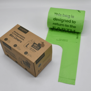 100% Biodegradable & Compostable Garbage Bags with Handles – Customizable, Ideal for Brands and Wholesalers