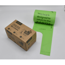 100% Biodegradable & Compostable Garbage Bags with Handles – Customizable, Ideal for Brands and Wholesalers