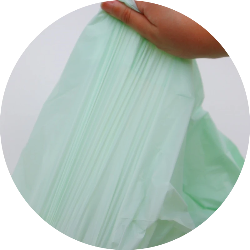 Leak-proof biodegradable trash bags