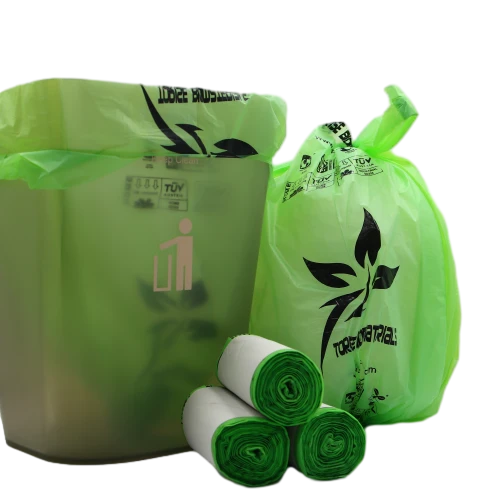 100% Biodegradable & Compostable Garbage Bags with Handles – Customizable, Ideal for Brands and Wholesalers