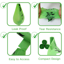 Wholesale Seeding Logo Compostable Garbage Bags with Handles | OEM Manufacturer