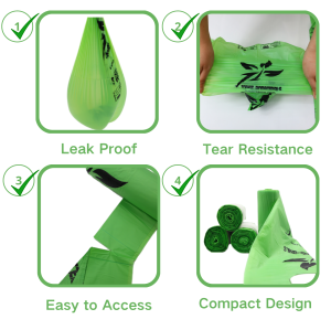 Wholesale Seeding Logo Compostable Garbage Bags with Handles | OEM Manufacturer