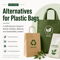 Alternativas a las bolsas de plástico: una guía de decisiones para 2026 dirigida a marcas, minoristas, panaderías y líderes en sostenibilidad.