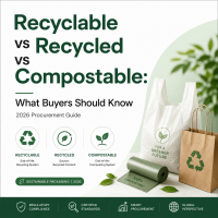 Reciclable vs. Reutilizado vs. Compostable: Lo que los compradores deben saber (Guía de compras 2026)