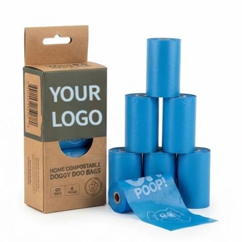 Custom Printed Compostable Dog Poop Bags for Private Label Brands