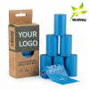 Bolsas compostables personalizadas para excrementos de perro, impresas a medida para marcas de marca blanca.