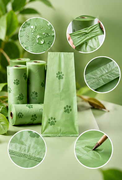Compostable dog waste bags performance features