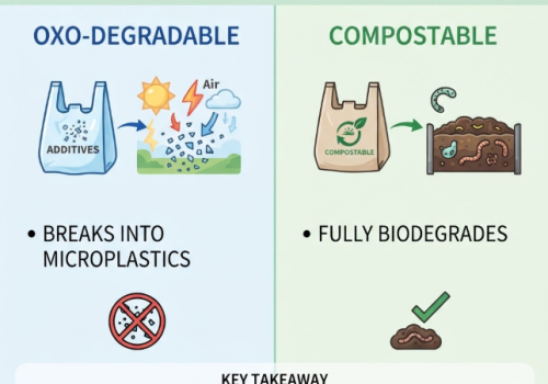 Oxo-Degradable Plastic Bags vs. Compostable Bags: What Is the Difference?