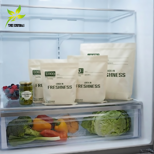 Custom Compostable Freezer Zip Lock Bags for Food Storage, Private Label Brands & E-Commerce Sellers