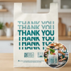 Bulk Large Compostable Thank You Shopping Bags, Heavy Duty T-Shirt Bags for Supermarket, BPI Certified (13.8x23.6")