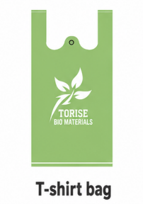 Compostable T-shirt shopping bag