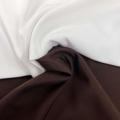 Custom 130gsm Plain Weave Four-Way Stretch Woven Elastic Black and White Polyester Fabric