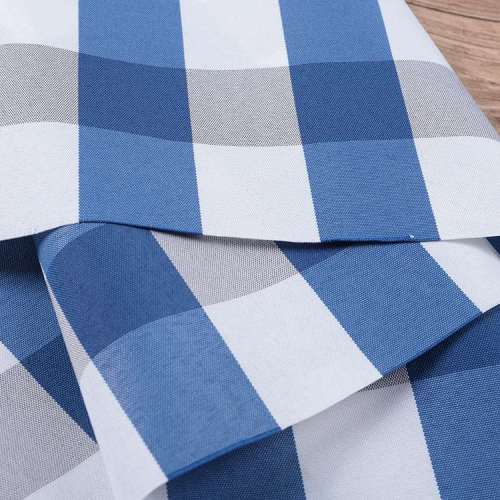 OEM/Dealer Wholesale: Durable Blue/White Striped Polyester Fabric, Waterproof - Perfect for Tents/Covers