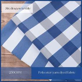 OEM/Dealer Wholesale: Durable Blue/White Striped Polyester Fabric, Waterproof - Perfect for Tents/Covers