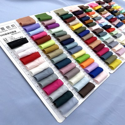 Customizable 50D Polyester Satin Fabric - UltraSoft Four-Way Stretch, OEM/ODM for Brand Manufacturers and Wholesalers