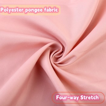 210T-240T Polyester Pongee Fabric - Pongee Yarn Dyed & Printed Brushed Cloth with Four-Way Stretch, 50D High Elastic Coating Composite Lamination