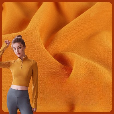 Premium 75D Polyester Double-Sided Stretch Fabric for Sportswear – OEM/ODM, Wholesale Distributor Agency | High-Performance Yoga & Dance Clothing Material, 220g Straight Tribute Cloth