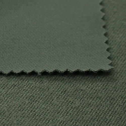Woven Polyester Mountaineering Fabric Four-Way Stretch Double-Layer Dyed Flannel Fabric Starting at 250g Velvet Elastic Pants Fabric Thickened Cloth