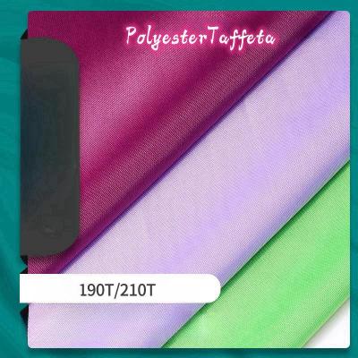 190T 210T Polyester Taffeta with Dyeing and Printing - Water-resistant Coated Fabric for Linings and Canopy Tents
