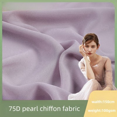 OEM/ODM 75D Pearl Chiffon | Exclusive for Wholesalers and Distributors - Ideal for Dresses, Pants & Shirts