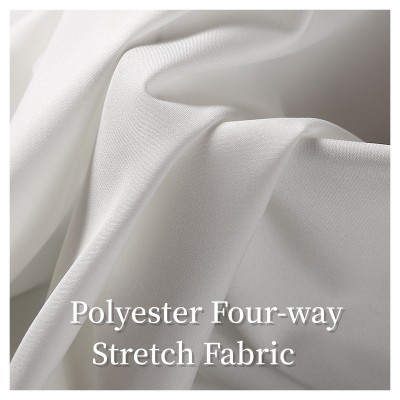 100D Four-Way Stretch Fabric, Polyester Plain Weave Four-Way Stretch, Multi-Color High Density Non-Transparent Lining Fabric for Shirts and Hanfu (Traditional Chinese Clothing)