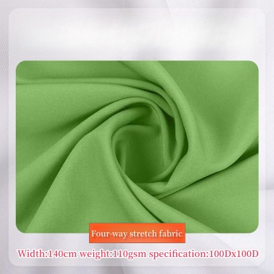 100D Four-Way Stretch Fabric, Polyester Plain Weave Four-Way Stretch, Multi-Color High Density Non-Transparent Lining Fabric for Shirts and Hanfu (Traditional Chinese Clothing)