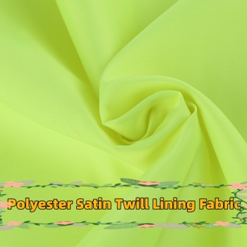 Factory Direct Supply of Satin Twill Lining Fabric for Suits, Jackets, Trench Coats, Cotton Clothes, Workwear, and Luggage Lining