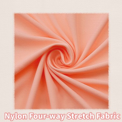 In-stock Nylon Sportswear Fabric High Stretch, Four-way Stretch Nylon Lycra Yoga Fabric, Elastic Material Wholesale