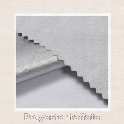 210T Polyester Taffeta with Silver Coating - Waterproof Fabric for Outdoor Canopies, Tents, Car Covers, Luggage, and Handbags