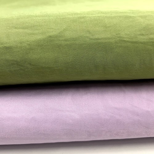 In Stock Crinkle Nylon Tencel 350T High-Density Twill Waterproof Fabric for Jackets and Handbags