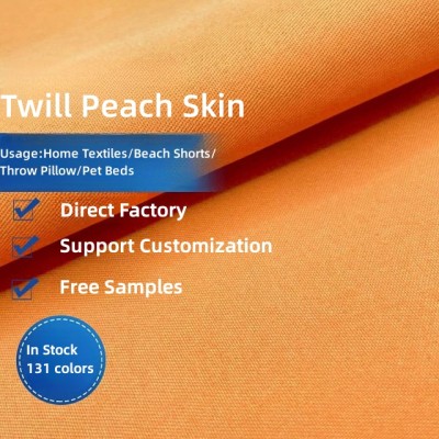 100% Ployeseter Twill Peach Skin Fabric: Perfect for Bags, Pet Nests & More