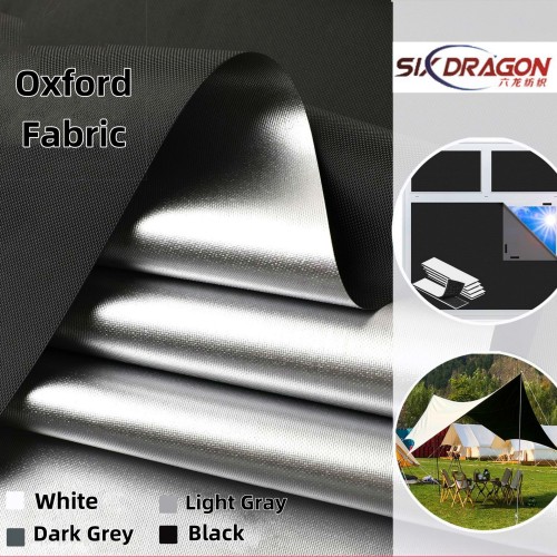 Premium Full Blackout Oxford Fabric 210D with Silver Coating - High-Quality Sunshade for Car Covers and Curtains