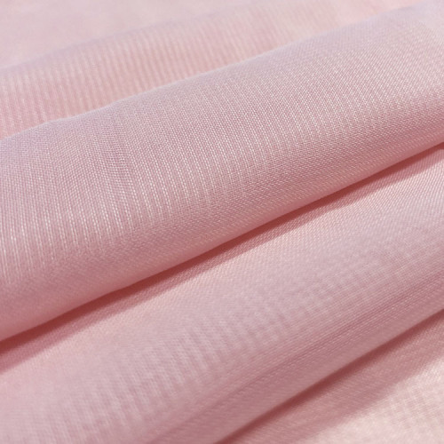 Half-transparent chiffon fabric for clothing, dresses, chiffon shirts, lining fabric, wedding decorations, and drapery fabric.