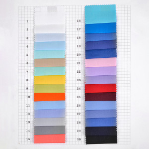 TC 65/35 Polyester-Cotton Poplin Fabric 133x72 Woven Plain Weave, Shilin Dyed Fabric for Spring and Summer Shirts and School Uniforms